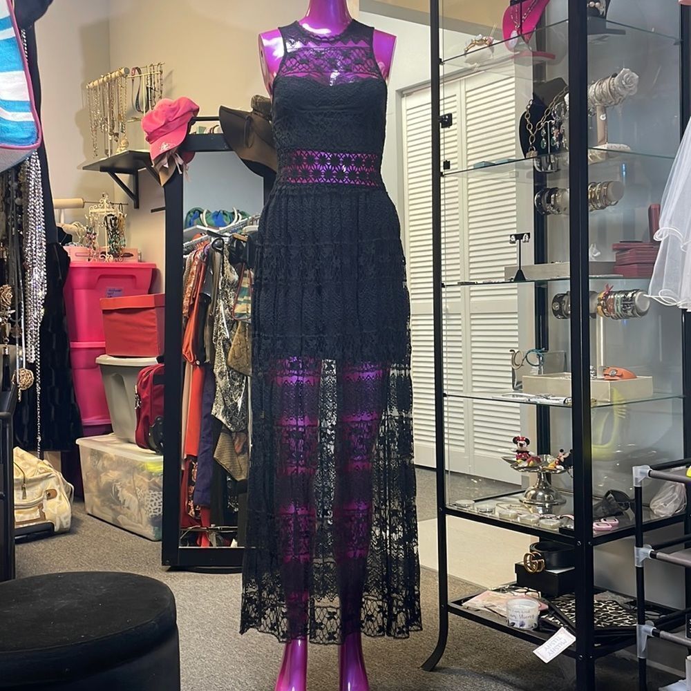 Faisca beautiful Lacey long dress